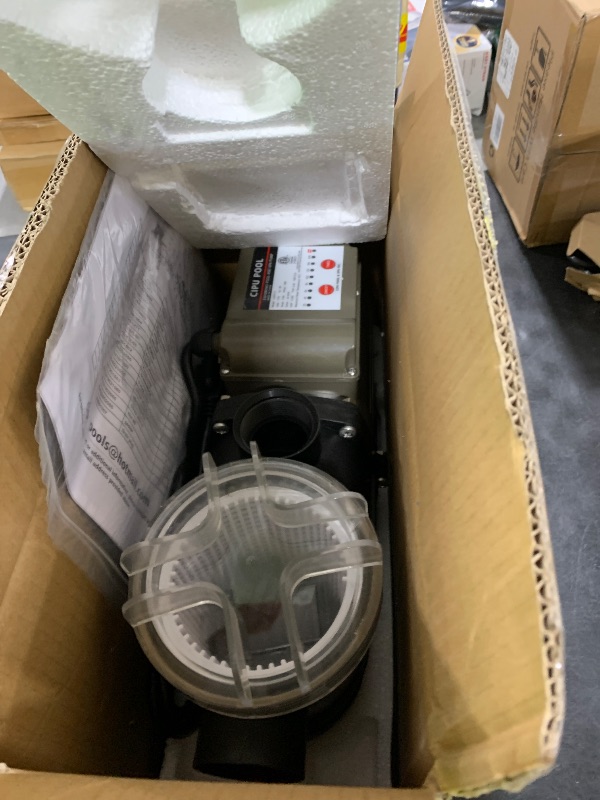 Photo 1 of CIPU Pool Pump with Timer 2700GPH 115V Powerful Self Priming Above Ground Swimming Pool Pump 0.35HP with Filter Basket Low Noise for Pools Hot Tub Spa Water Circulation