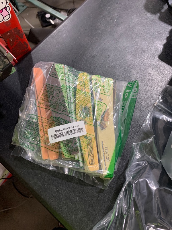 Photo 1 of 25 Pieces Nail Files and Buffers Mixed Grit, 100/120/150/180/240 Grits Reusable Emery Boards for Acrylic Files and Natural Nails