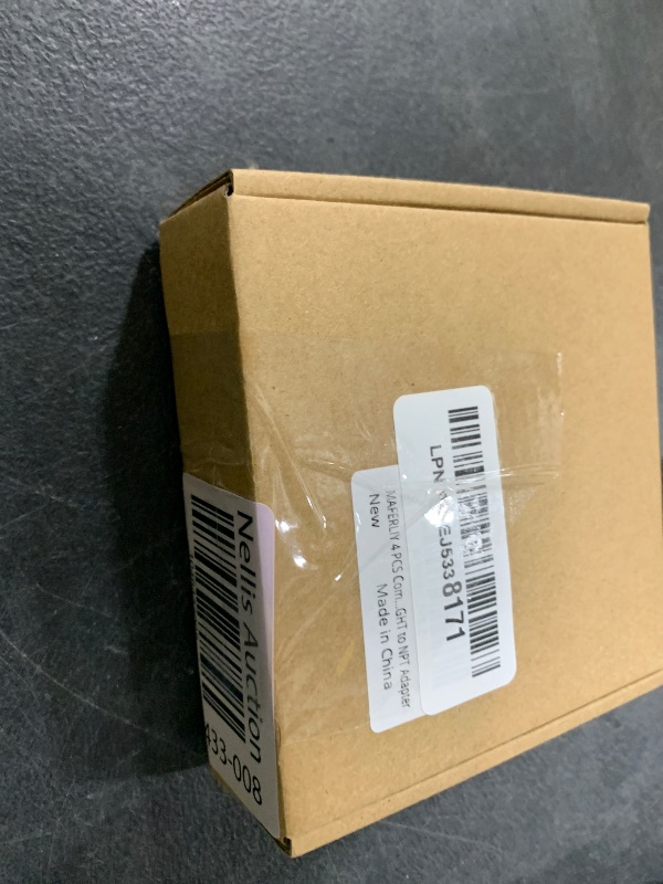 Photo 1 of MAFERLIY 4 PCS Commonly Used Brass Garden Hose Connectors Set, 1/2" NPT To Garden Hose Adapter, 3/4" GHT To 1/2" NPT, Garden Hose To Shower Adapter, Female To Female Hose Adapter, GHT to NPT Adapter