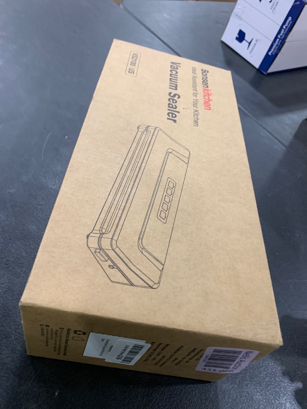 Photo 1 of [Updated 2025] Bonsenkitchen Vacuum Sealer Machine + 40 Vacuum Bags, Fast-Compact/Multi-Functional Food Vacuum Sealer with External Vacuum System, Silver