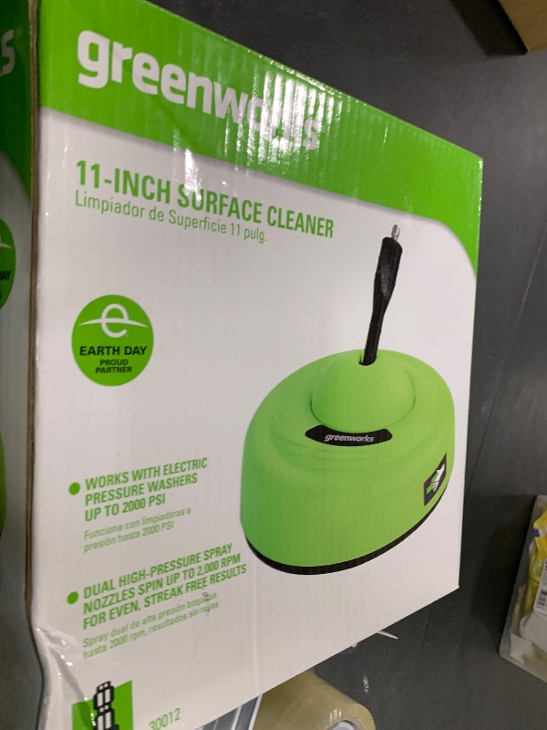 Photo 1 of Greenworks 11" Surface Cleaner Universal Pressure Washer Attachment