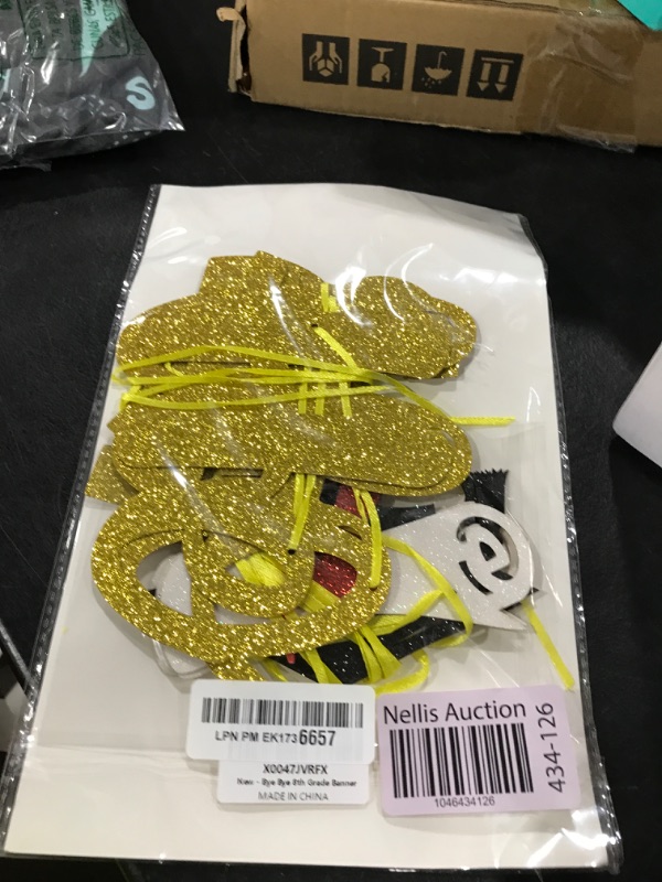 Photo 1 of Bye Bye 8th Grade Hello High School Banner 8th Grade Graduation Party Decorations Class of 2025 Next Stop High School Decoration Congrats 8TH Grade Graduation Party Supplies