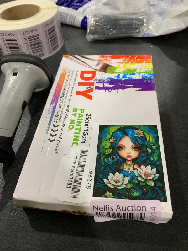 Photo 1 of Forest Princess Paint by Number Little Girl with Lotus Flowers DIY Painting On Canvas with Brushes Acrylic Paints Paint by Numbers for Adults and Kids Students Beginner 16x20 Inch Gift?Frameless)