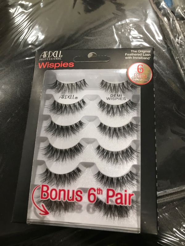 Photo 1 of Ardell False Eyelashes Demi Wispies Black, 1 pack (6 pairs per pack)