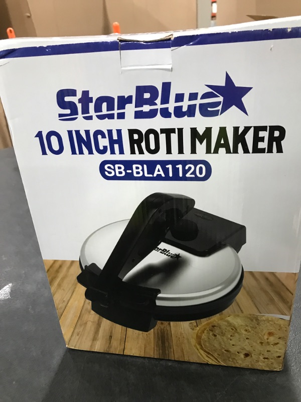 Photo 1 of 10inch Roti Maker by StarBlue with FREE Roti Warmer and Removable Handle - The automatic Stainless Steel Non-Stick Electric machine to make Indian style Chapati, Tortilla, Roti AC 110V 50/60Hz 1200W