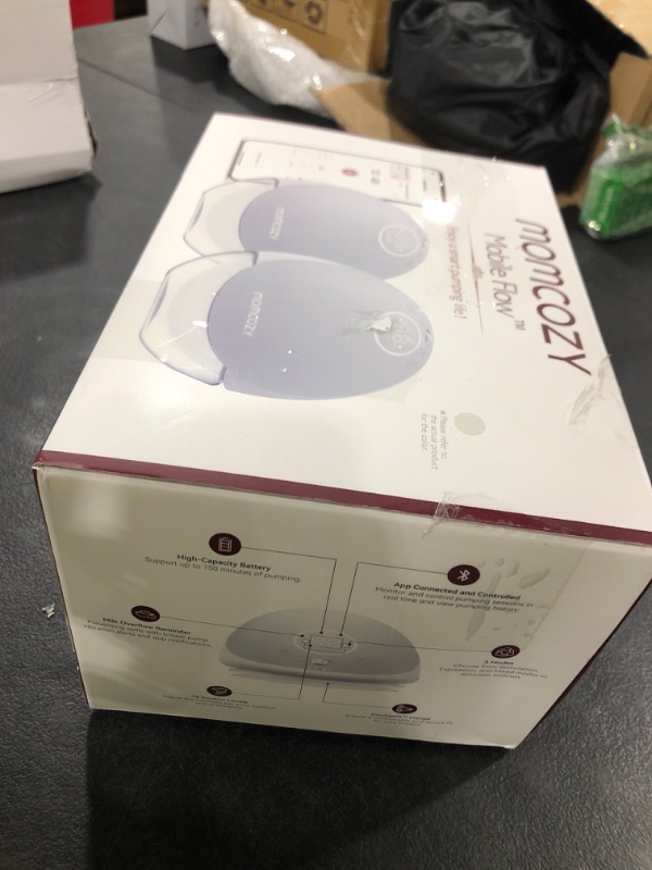 Photo 1 of Momcozy Breast Pump Hospital-Grade, Hands Free Breast Pump App with Leak-Proof DoubleFit Flange, Personalized Multi-Modes & 15 Levels, 2 Count