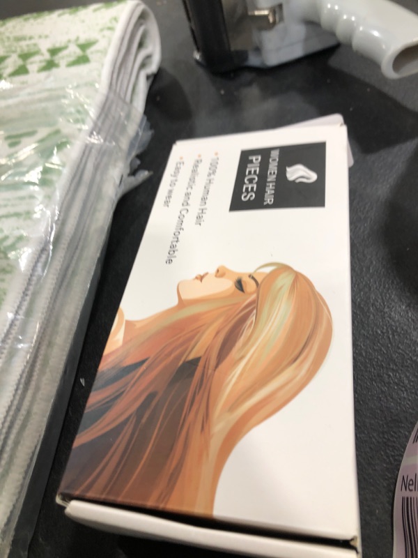 Photo 1 of MY-LADY Human Hair Toppers for Women Real Remy Hair 150% Density 7 * 13CM Silk Base with Bangs Clip in Hair Pieces Straight Hairpiece for Thinning Hair 8 Inch #1B Natural Black