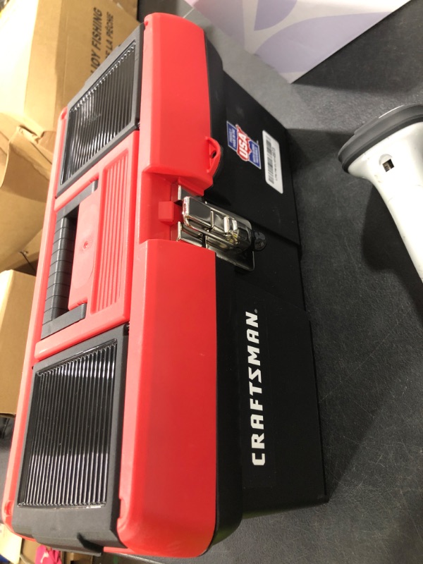 Photo 1 of CRAFTSMAN Tool Box, Lockable, 16 in., Red/Black (CMST16901)