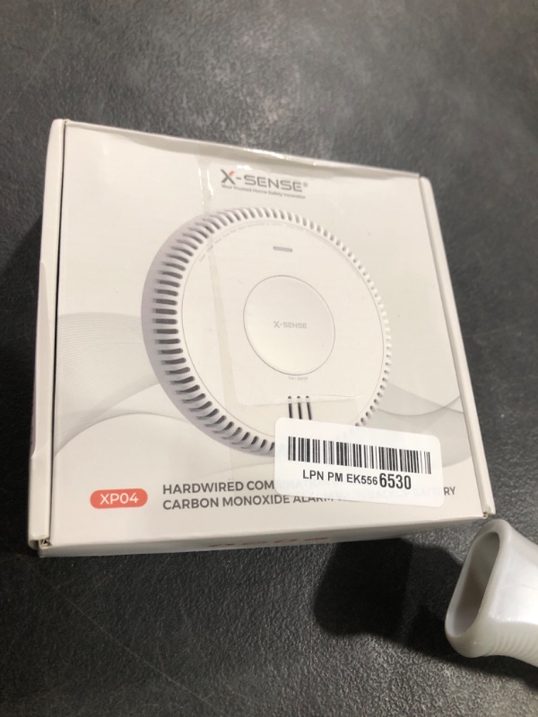 Photo 1 of X-Sense Hardwired Combination Smoke and Carbon Monoxide Detector, Hardwired Interconnected Smoke and CO Detector Alarm with Replaceable Battery Backup, XP04, 1-Pack