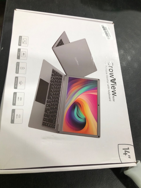 Photo 1 of ELECROW Portable Monitor with Keyboard, 14 Inch Lapdock Display with Built-in Battery & RPi5 Adapter, 1080P FHD IPS USB C Computer Monitors Compatible with Raspberry Pi, PC, Phone, Mac, Game Console