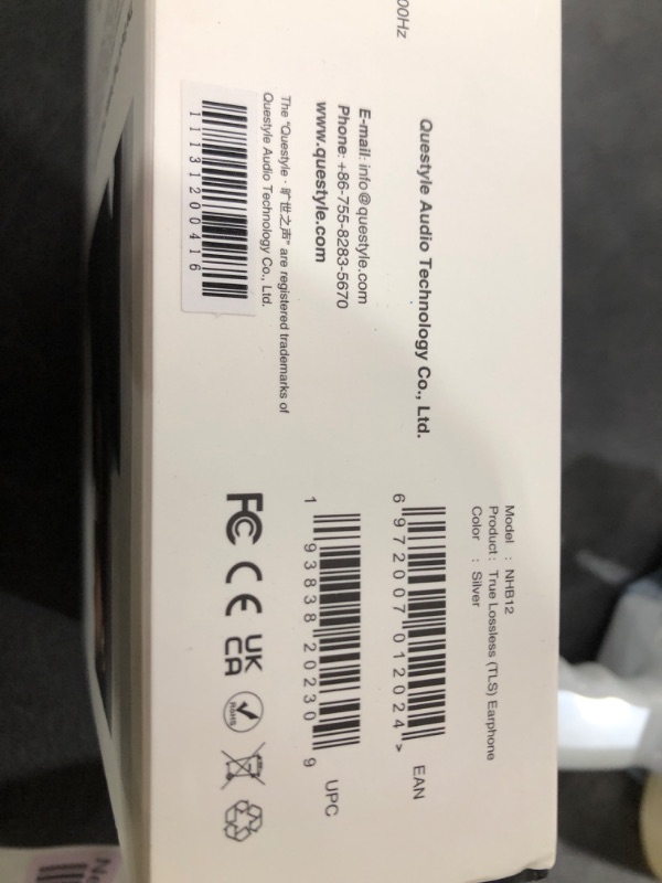 Photo 1 of Questyle NHB12 Wired Earbud for iPhone with Headphone Amps [Apple MFi Certified] True Lossless in-Ear Earphones with Lightning Connector 192kHz Hi-Res Music IEM HiFi Stereo Audiophile Ear Buds