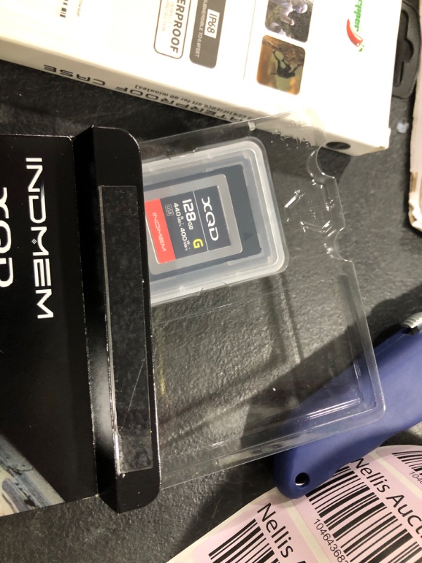 Photo 1 of INDMEM XQD 128GB Memory Cards, 5X Tough MLC XQD Flash Memory Cards High Speed G Series| Max Read 440MB/s, Max Write 400MB/s