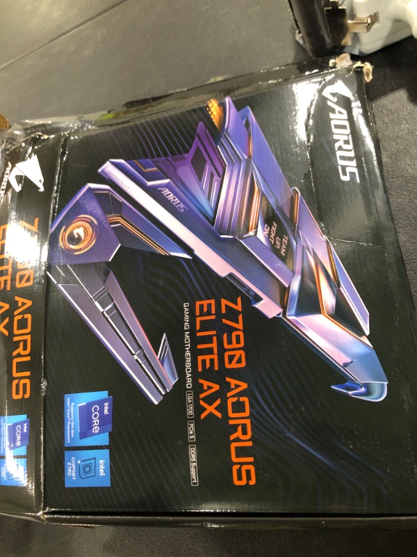 Photo 1 of GIGABYTE Z790 AORUS Elite AX 1.0 Intel LGA 1700 ATX Motherboard, 4X DDR5~128GB, 3X PCI-E x16, 4X M.2, 6X SATA, 5X USB 3.2, 1x USB-C, 4X USB 2.0