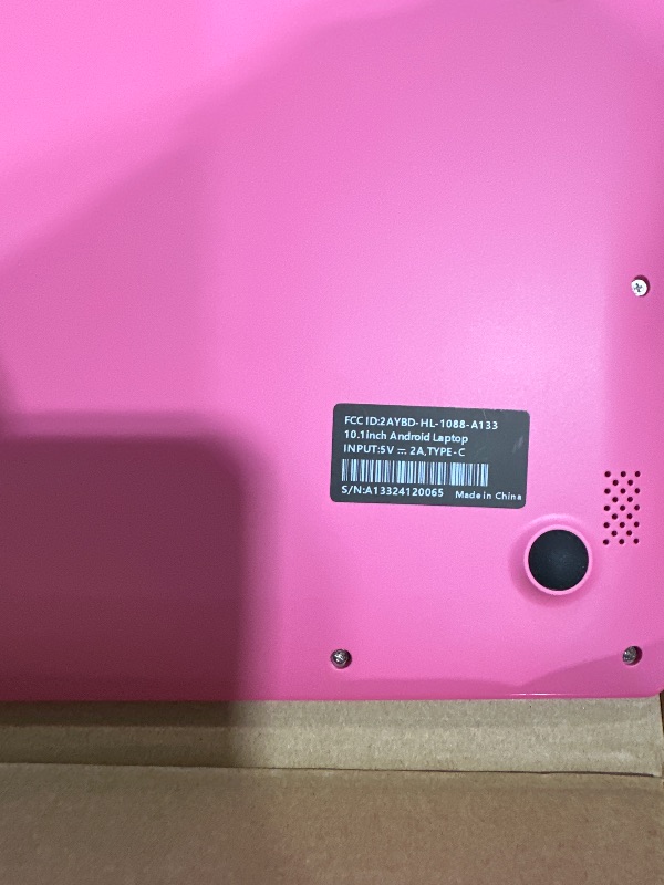Photo 1 of 10.1Inch Laptop,Quad-Core Processor with Android 12.0 OS,2GB RAM,64GB EMMC,Built-in Camera, WiFi,USB Interface,Tpye-C Charging for Learning and Entertainment (Pink 2GB+64GB)
