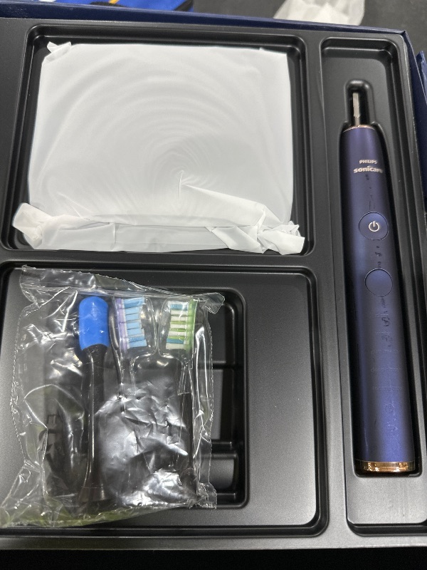 Photo 1 of Philips Sonicare DiamondClean Smart 9750 Rechargeable Electric Power Toothbrush, Lunar Blue, HX9954/56