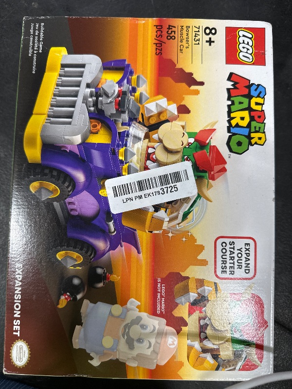 Photo 1 of LEGO Super Mario Bowser’s Muscle Car Expansion Set, Collectible Bowser Toy for Kids, Gift for Boys, Girls and Gamers Ages 8 and Up, 71431