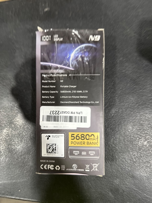 Photo 1 of Moihosso Portable Charger Power Bank 56800mAh Battery Pack-22.5W Fast Charging with USB C & LED Display, 3 Outputs High Capacity Portable Power Bank for iPhone 16/15/14/13 Series, Samsung, iPad etc