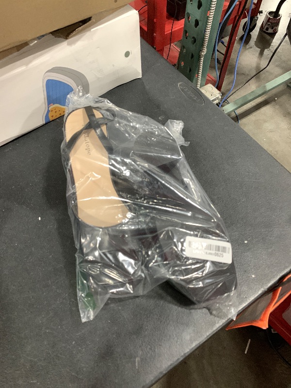 Photo 1 of Modatope Womens Platform Sandals Open Toe Black Platform Pumps for Women Chunky Heel Platform Heels Ankle Strap Wedding Party Sandals Shoes Size 9