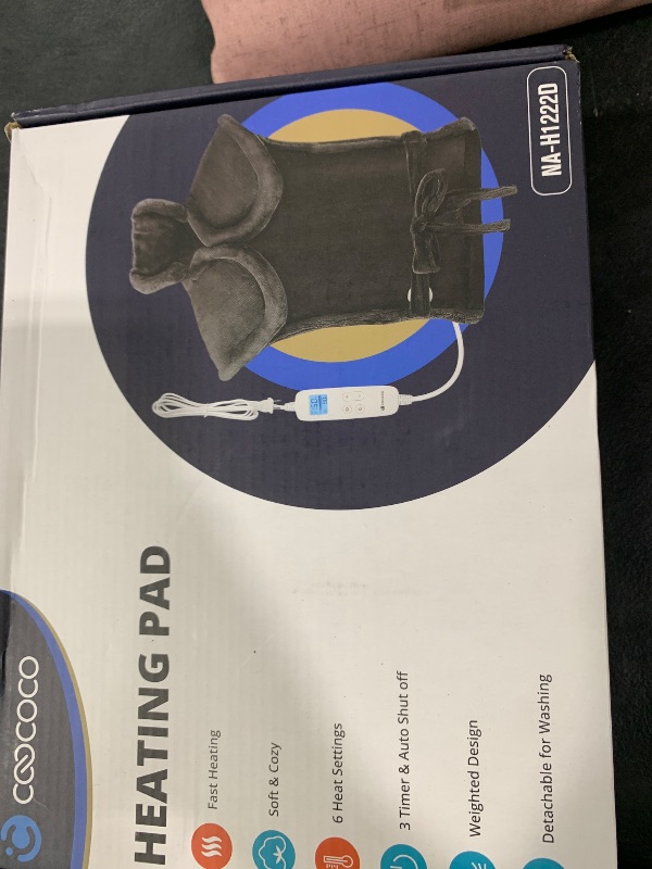 Photo 1 of Heating Pad for Neck and Shoulders and Back, CooCoCo King Size Heated Pad for Back Pain Relief, FSA HSA Eligible Gifts for Dad Men Mom Women, Extra Large Heat Pad, Machine Washable Father Husband Gift