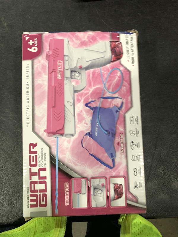 Photo 1 of Electric Water Gun for Adults & Kids, Water Gun with 1000CC Backpack& 33FT Range Squirt Guns Water Pistol Automatic Power Water Toy - Pool Beach Outdoor Summer Toys Gift for Boys Girls?2PCS?