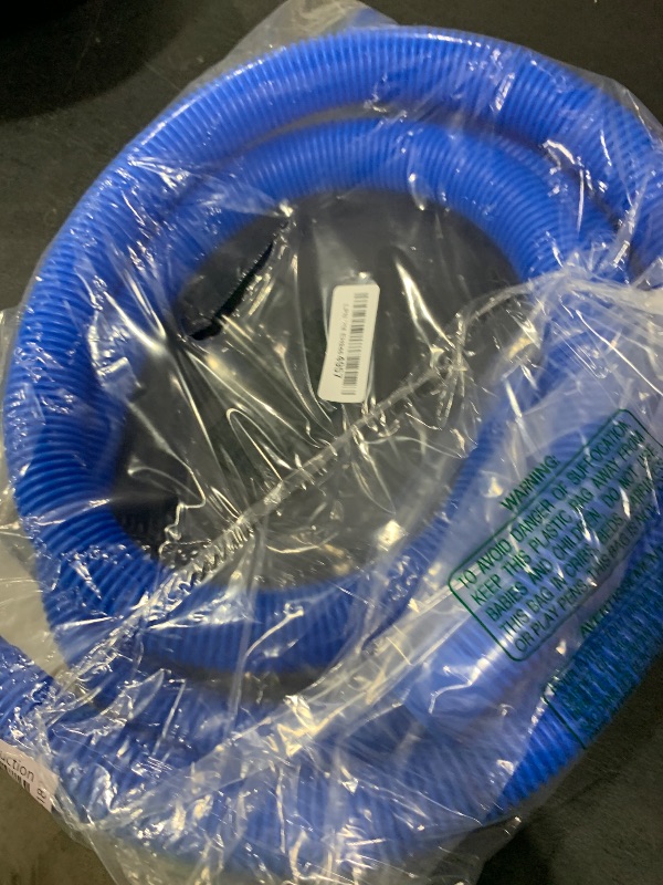 Photo 1 of 1-1/2-Inch Pool Hoses for Above Ground Pools with Clamps - 1.5" Diameterd Replacement Pool Pump Hose Compatible with Intex Coleman Skimmer Surface Pool Pump (Blue -2 Pack)