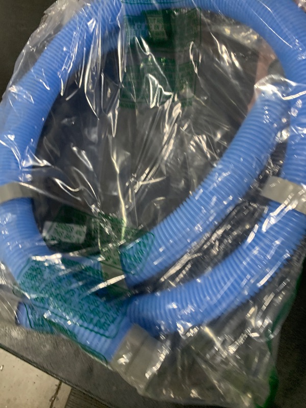 Photo 1 of 1-1/4-Inch Replacement Pool Hoses for Intex Coleman Bestways Above Ground Pools,1.25" Diameter Pool Hose Compatible with Intex Pump Models #607/#637 (Blue- 2 Pack)
