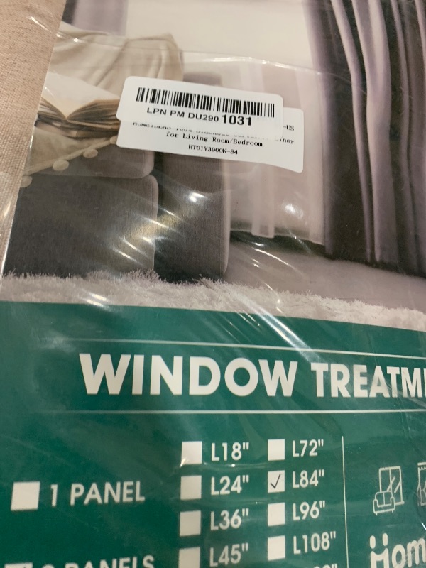 Photo 1 of HOMEIDEAS 100% Blackout Curtains 2 Panels Blush Pink Linen Room Darkening Curtains 52 X 84 Inches Thermal Insulated Grommet Window Drapes with Liner for Living Room, Bedroom