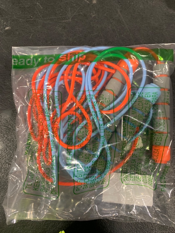 Photo 1 of Adjustable Soft Skipping Rope - Kids to Adults, Toddler to Senior, Skin-Friendly Foam Handles, Flexible Exercise - Outdoor, Indoor