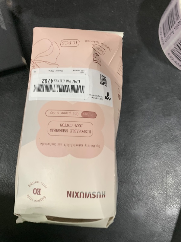 Photo 1 of Husviuxin Women’s Disposable Underwear for Travel-Hospital Stays- 100% Cotton Panties White(10pk) (Medium 38-42 inch Hips)