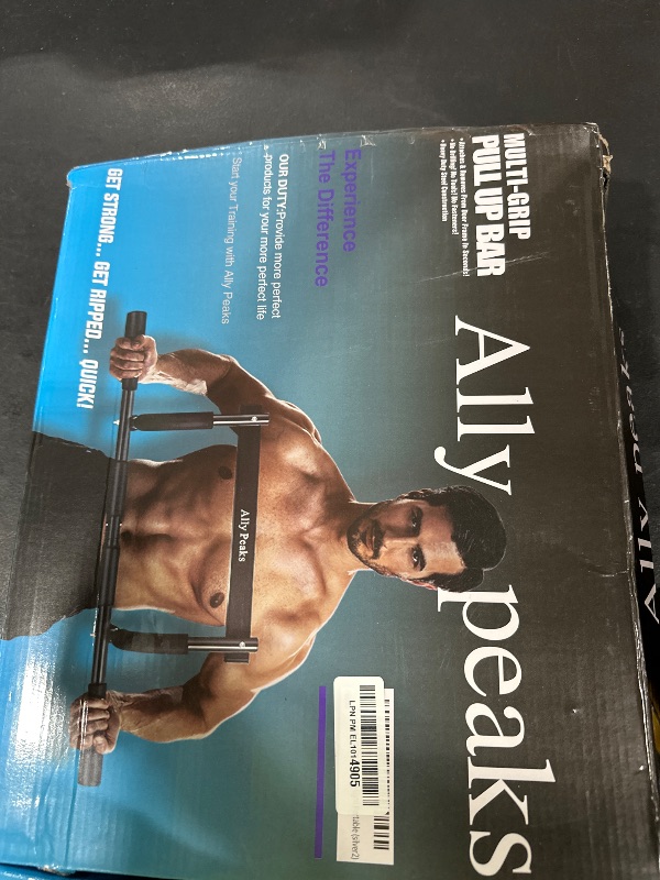 Photo 1 of ALLY PEAKS Pull Up Bar Thickened Steel Pipe Super Heavy Duty Steel Frame Upper Workout Bar| Multi-Grip Strength for Doorway | Indoor Chin-Up Bar Fitness Trainer for Home Gym Portable (silver2)