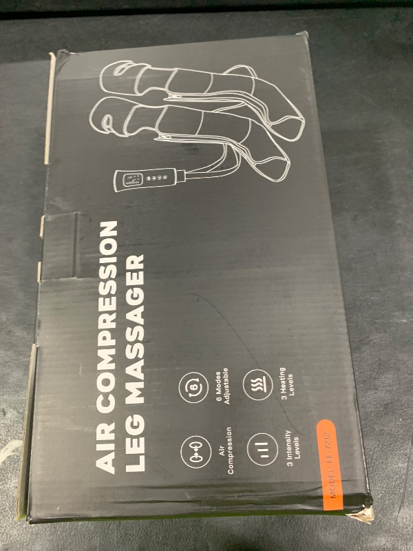 Photo 1 of ITCPRL Leg Massager with Heat and Compression, Foot Calf & Thigh Massage for Circulation and Pain Relief, Leg Compression Massager with Handheld Controller 3 Intensities 6 Modes - FSA HSA Eligible