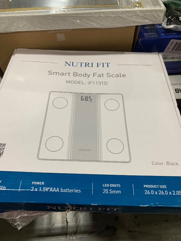 Photo 1 of NUTRI FIT Bathroom Scale Smart Digital Bluetooth Scales for Body Weight, Body Fat, BMI Body Composition Analyzer Weighing Scale with High Precision Measurements Sync APP Heavy Duty 330lbs