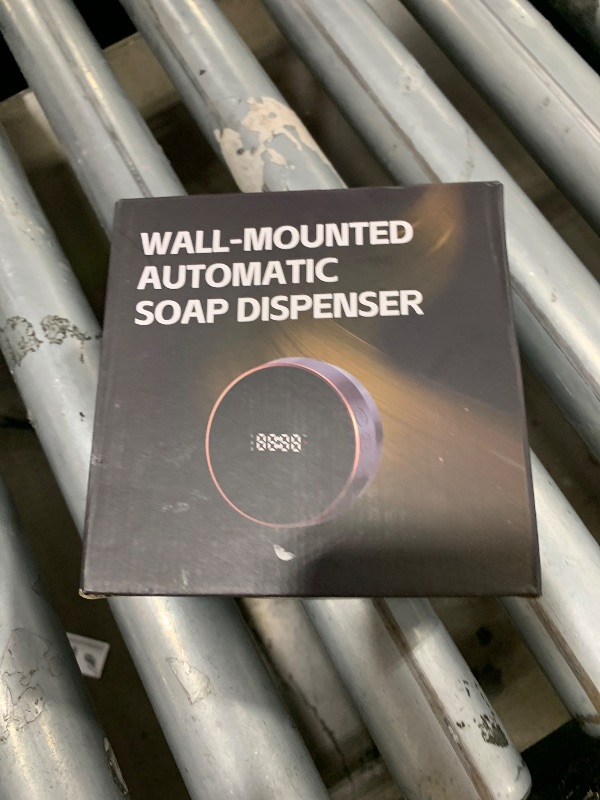 Photo 1 of Automatic Soap Dispenser Foam Bathroom: Wall Mount Rechargeable Touchless Adjustable Auto Smart Electric Plastic Black Foaming Soap Dispenser with Clock - Kitchen - Hand Dish Lotion Couple Kids