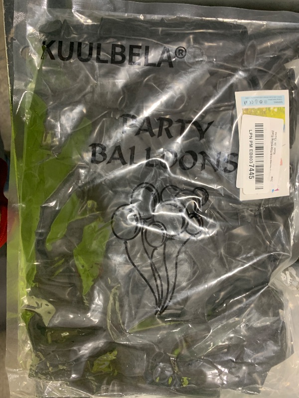 Photo 1 of 110pcs Black Balloon 12 inch, Black Latex Balloons for Birthday Party Baby Shower Wedding(with 2 Ribbons).