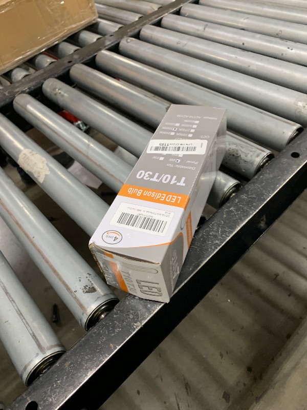 Photo 1 of E26 LED Tubular Bulbs,Soft White 3000K,T10 Dimmable LED Bulb,8.9in Tube Edison Light Bulbs 4W Dimmable Tube Vintage Led Bulbs 40 Watt Equivalent,E26 Medium Base Lamp (4-Pack)