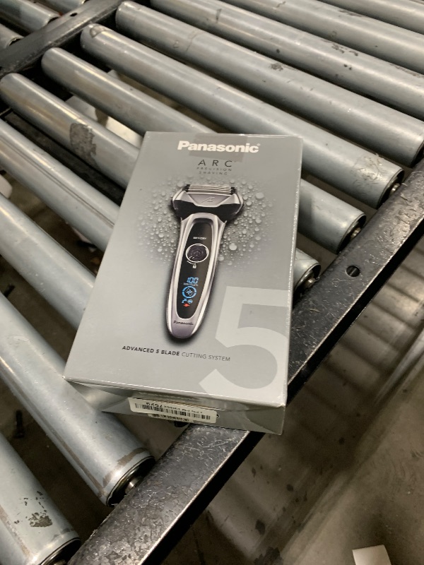 Photo 1 of Panasonic ARC5 Electric Razor for Men with Pop-Up Trimmer, Wet/Dry 5-Blade Electric Shaver with Intelligent Shave Sensor and Multi-Flex Pivoting Head – ES-LV65-S (Silver)