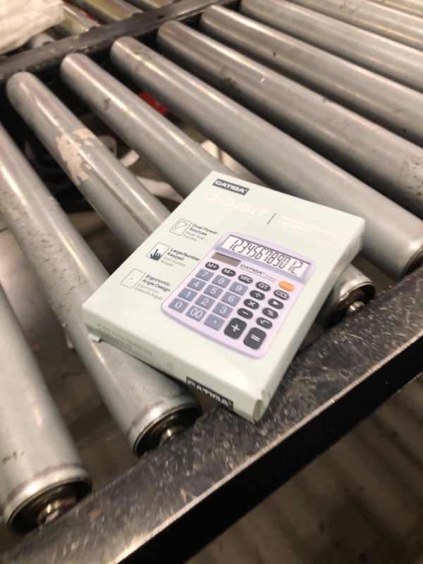 Photo 1 of CATIGA 12 Digits Desktop Calculator with Large LCD Display, Dual Solar Power and Battery, Standard Function for Office, Home, School, CD-2786
