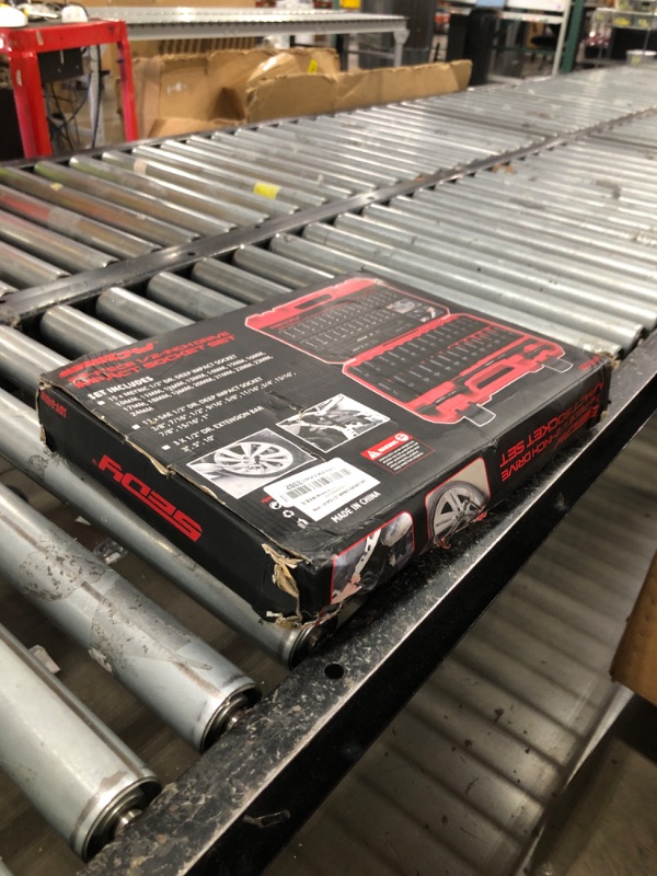 Photo 1 of 29-Piece 1/2" Drive Impact Socket Set, SAE (3/8 to 1 inch) and Metric (10-24mm) Sizes with Extension Bars Standard Deep Socket Set CR-V Material High Durability Impact Wrench