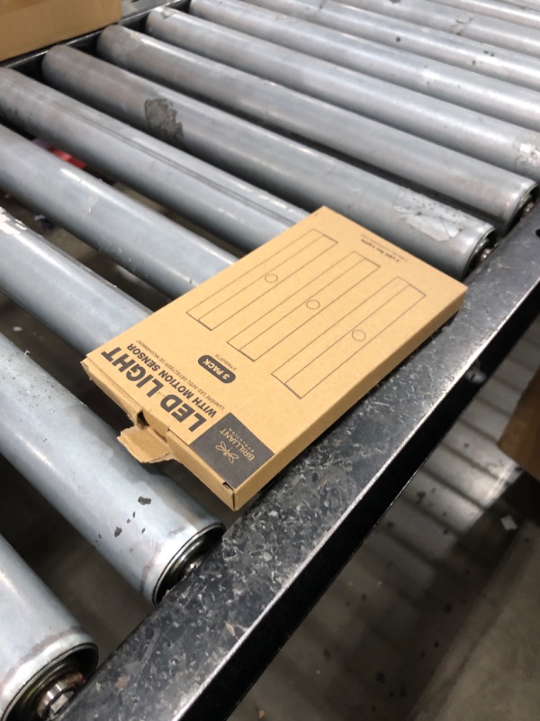 Photo 1 of Brilliant Evolution Wireless LED Stair Lights with Motion Sensor - 3-Pack Battery Operated Night Light for Indoor Stairs, Hallways, and Closets - Stick On Motion Lights - 3000K Warm White - 7x2-Inch