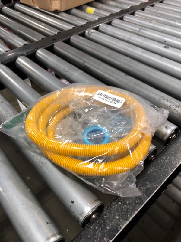 Photo 1 of AMI PARTS 72" Flexible Gas Line Kit Yellow Coated, Gas Hose Connector Kit for Dryer, Stove, Water Heater,5/8" OD(1/2" ID) Stainless Steel Gas Line with Connector 1/2" MIP &1/2"FIP & 3/4"MIP Fitting