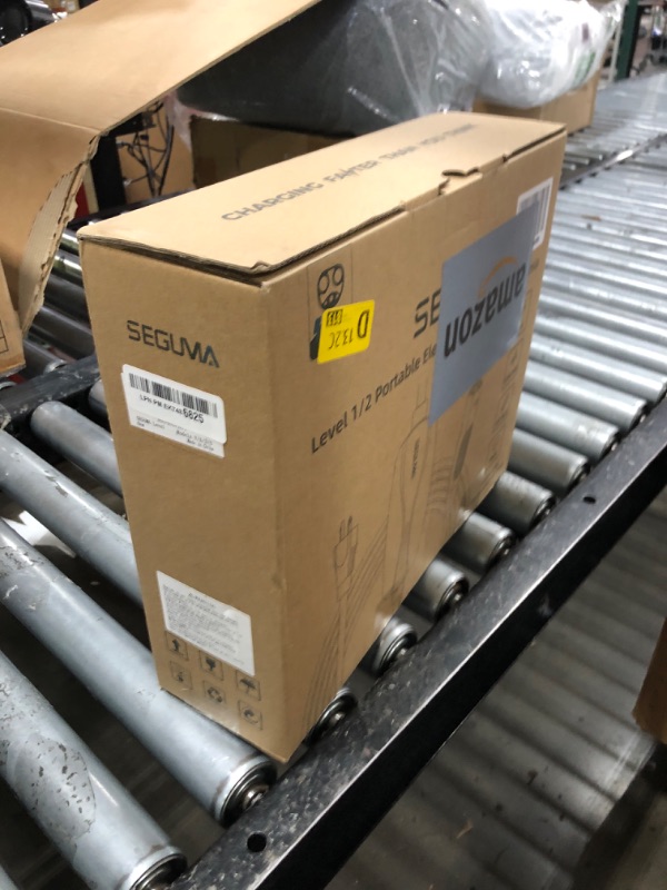 Photo 1 of SEGUMA Level 1/2 Tesla Charger, 16A, 25ft Extension Cable, Dual Voltage 240V NEMA 6-20 Plug & 120V NEMA 5-15 Adapter, NACS Connector, Portable Home Electric Car EV Charger for Tesla Models Y/X/3/S