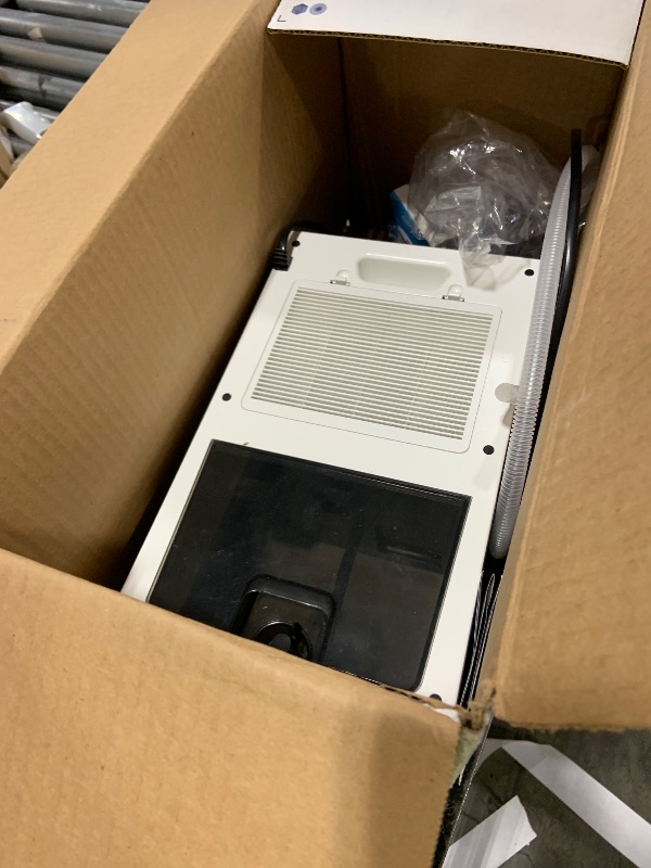 Photo 1 of Dehumidifier, 98 OZ Dehumidifiers for Home (1000sq.ft), Dehumidifier with Air Filter, Tank with Drain Hose, Sleep Mode and Auto Shut Off, Dehumidifiers for Basement Bathroom, 7-Color LED Light, Silver