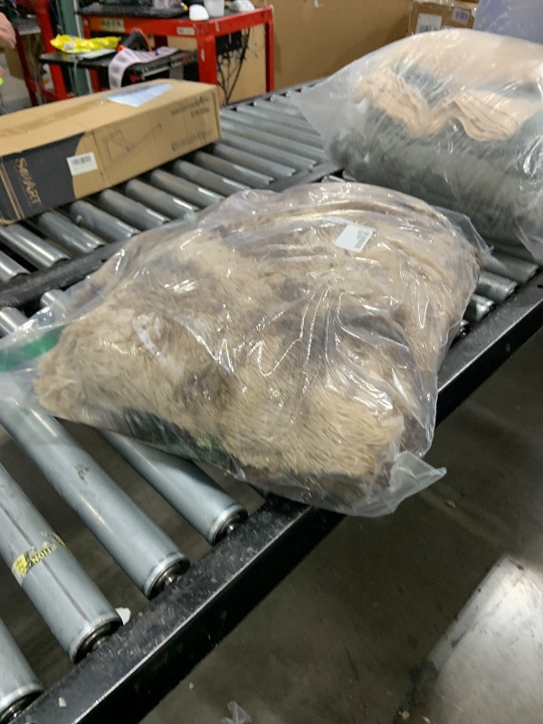 Photo 1 of Isdook Shaggy Rugs Fluffy Rug, Plush Area Rugs for Living Room Nursery Home Decor, Tie-Dyed Brown Anti-Skid Rectangular Fuzzy Rug 4x6 Feet