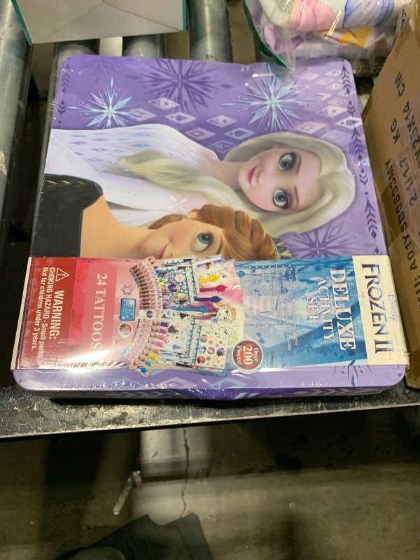 Photo 1 of Disney Frozen Art Set - Bundle with with Carrying Case, Coloring Utensils, Coloring Pages, Stickers and More | Frozen Arts and Crafts Kit for Kids