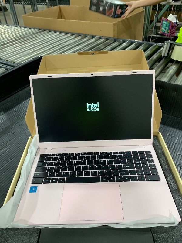 Photo 1 of INHONLAP Pink Laptop with Office Pro Plus 2024, N150 Processor, Up to 3.6 GHz, 12GB RAM 512B SSD, 15.6 Inch FHD IPS Display Laptop Computer, 11 Pro, WiFi 6, BT 5.2, Webcam, USB-C, Long Lasting Battery