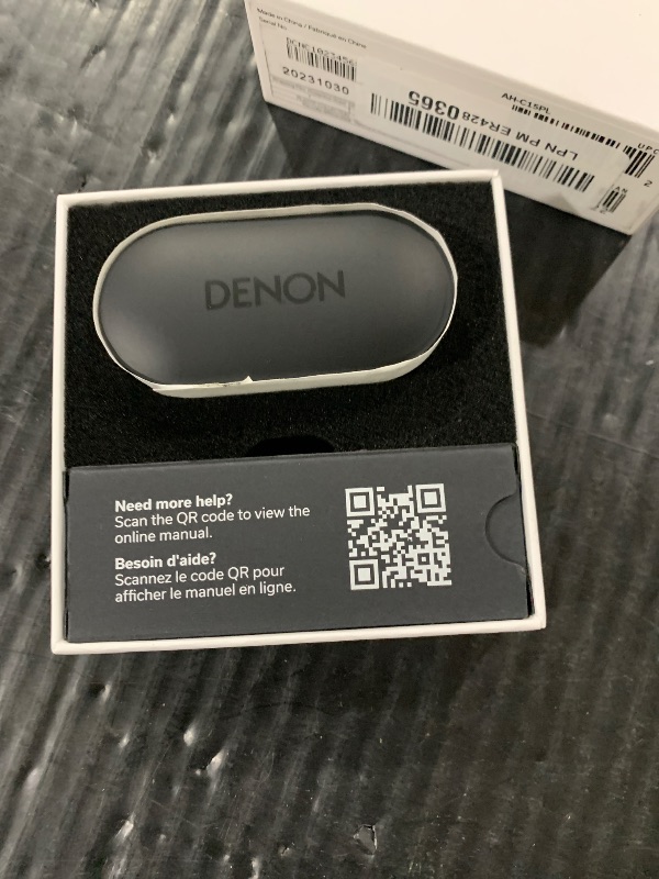Photo 1 of Denon PerL Pro True Wireless Earbuds - Adaptive Active Noise Cancelling, Personalized Sound with Masimo Adaptive Acoustic Technology, Spatial Audio, Long-Lasting Battery, Wireless Charging, Black