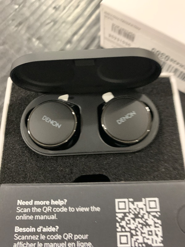 Photo 1 of Denon PerL Pro True Wireless Earbuds - Adaptive Active Noise Cancelling, Personalized Sound with Masimo Adaptive Acoustic Technology, Spatial Audio, Long-Lasting Battery, Wireless Charging, Black