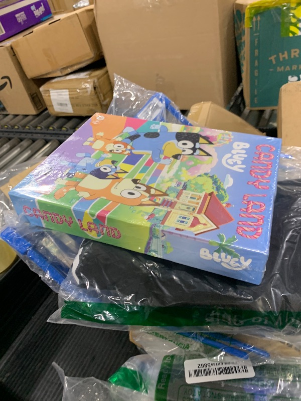Photo 1 of Hasbro Gaming Candy Land Bluey Edition Board Game | Ages 3 and Up | 2-6 Players | Play as Dad, Mum, Bluey, Bingo, Muffin, or Socks | Preschool Games | Kids Gifts (Amazon Exclusive)
