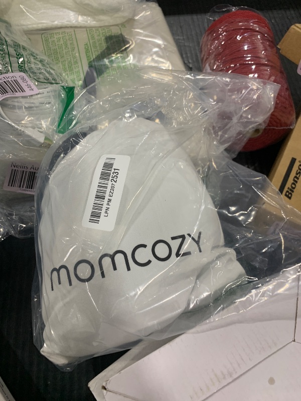 Photo 1 of Momcozy Adjustable Buckle Baby Wrap Carrier Cooling Air-Mesh, Easy to Wear Baby Carrier Sling, Baby Carriers Newborn to Toddler 8-35lbs, Suit for Waist 47-57inch,Plus Size Grey Green
