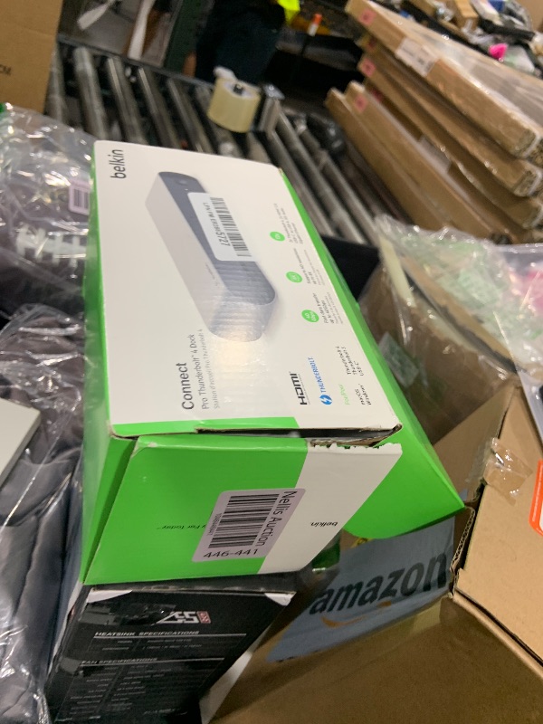 Photo 1 of Belkin Thunderbolt 4 Docking Station with 90W Power Delivery for MacBook & Windows - 8K/Dual 4K Display, Thunderbolt 4 Cable, HDMI, Ethernet, SD & Audio Ports, Gray